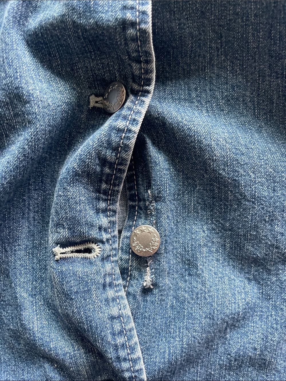 Alex Mill Blue Denim Button-Front Sundress - Picture 6 of 6